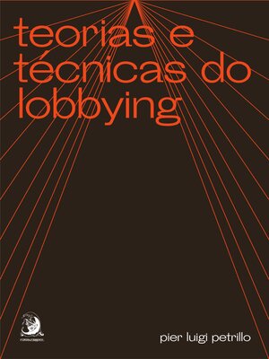 cover image of Teorias e técnicas do lobbying